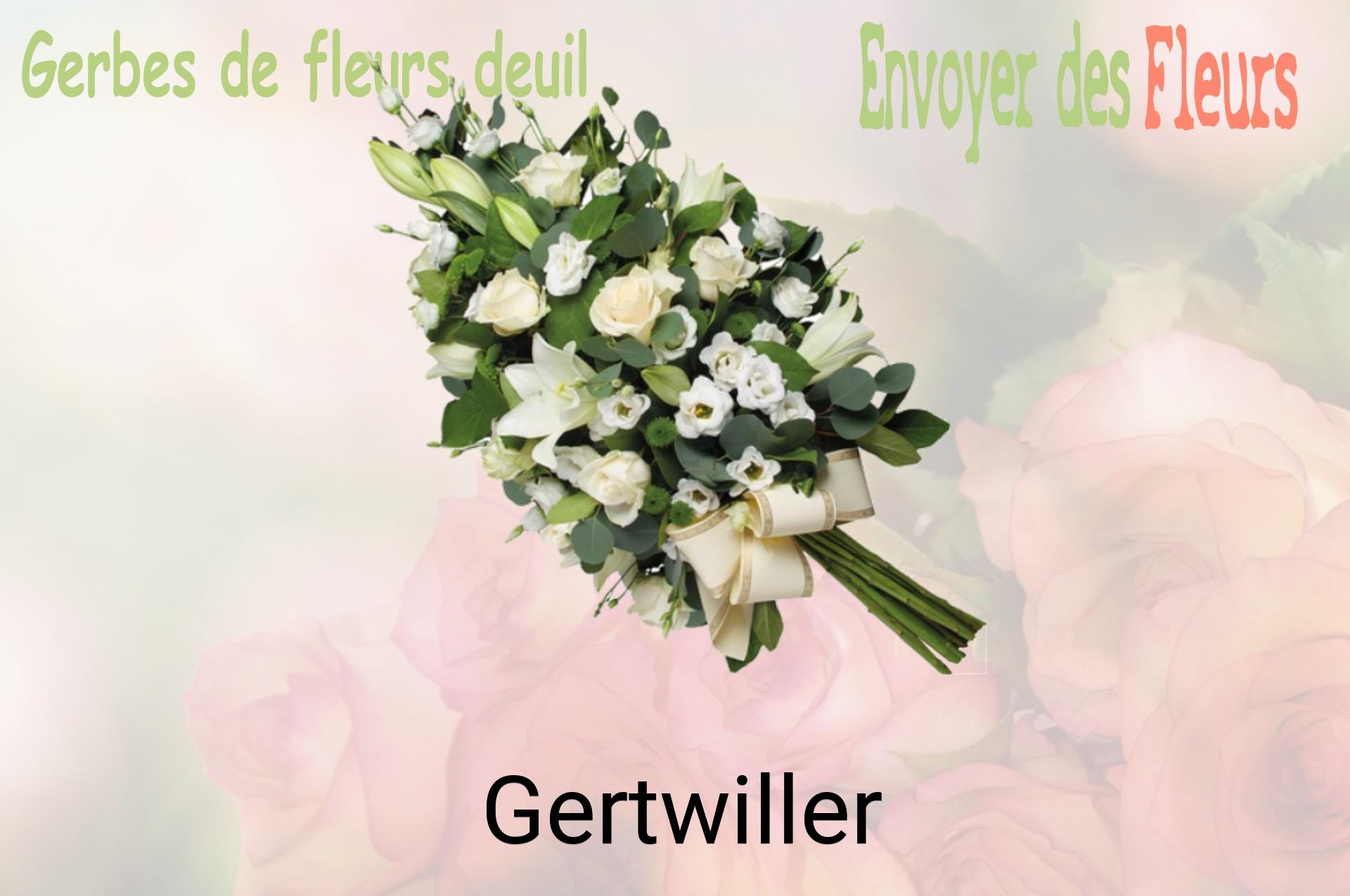 Gerbe de fleurs de deuil livrée à Gertwiller